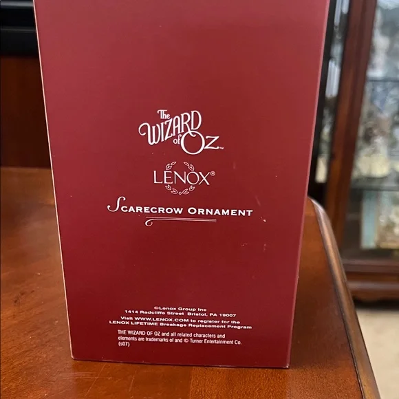 Lenox scarecrow Ornament - Green and Gold - Picture 2 of 4